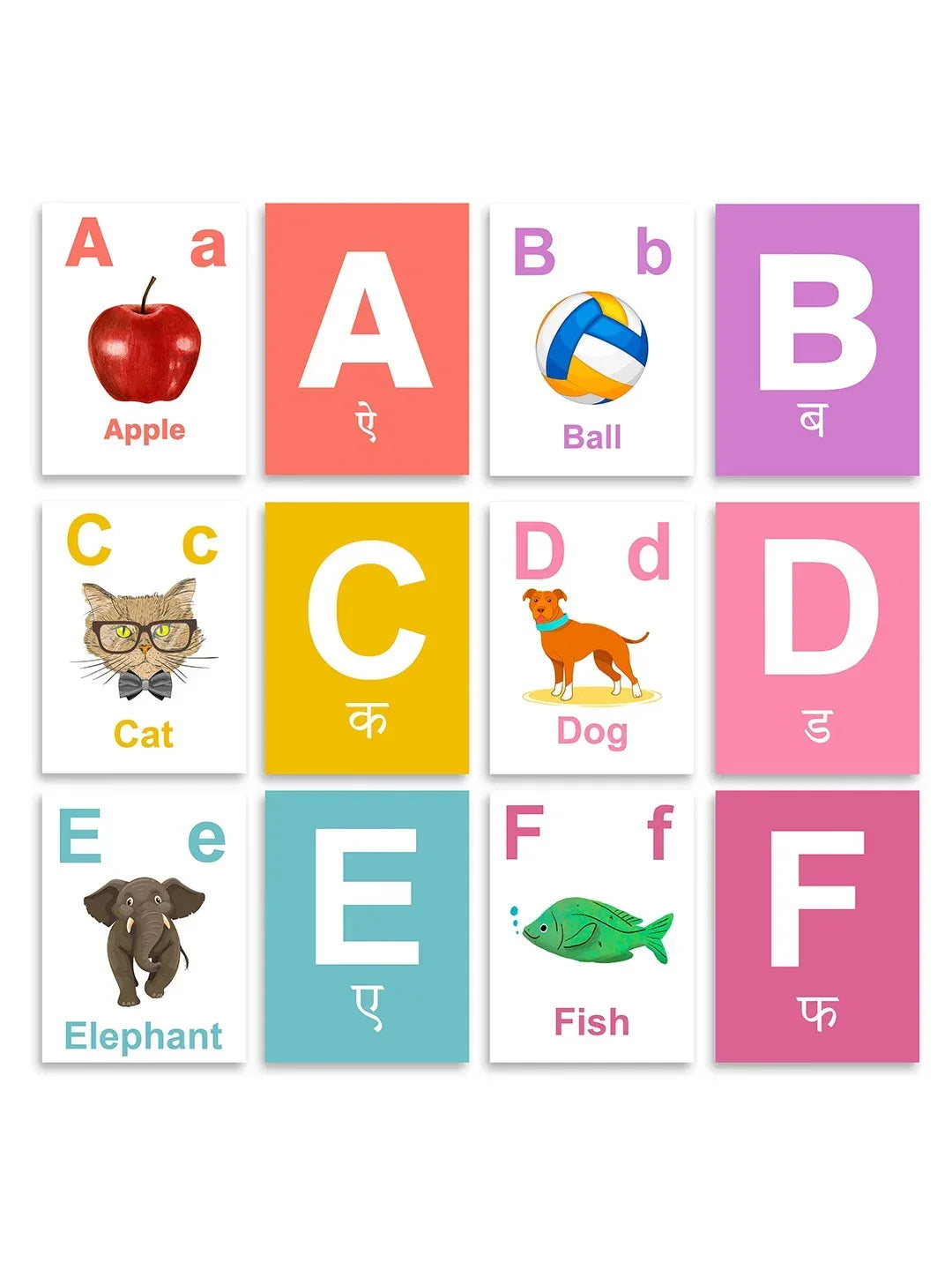 iLearnNGrow Baby’s First Alphabets Flash Cards – Alphabet Learning Cards