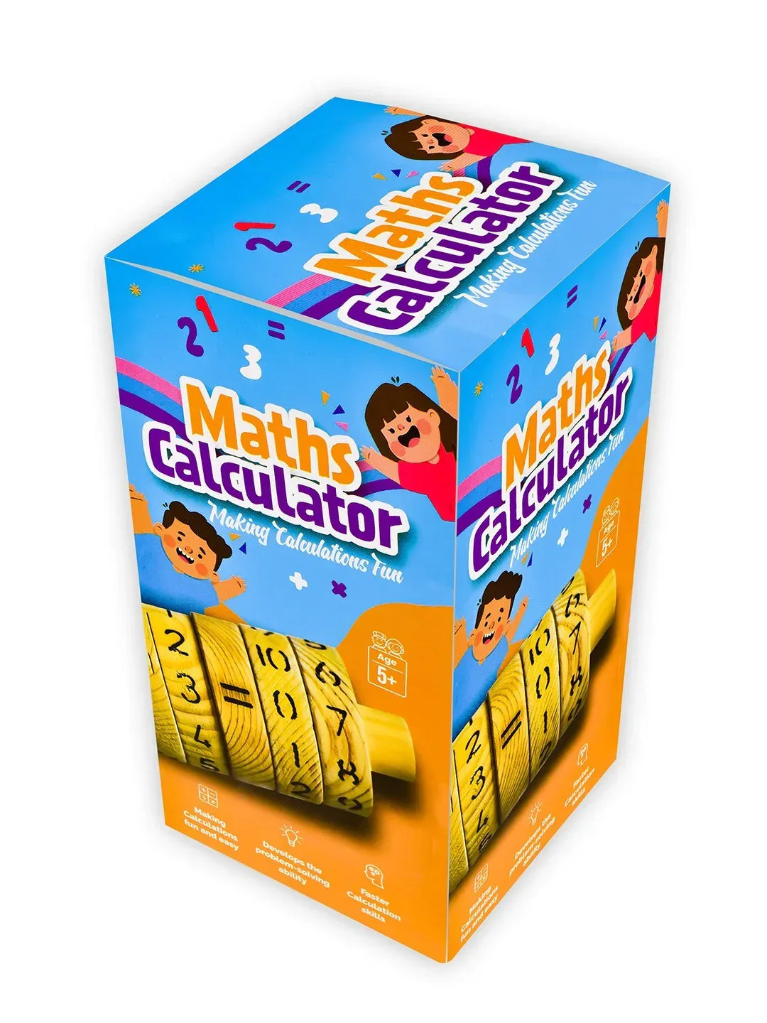 iLearnNGrow Maths Calculator – Interactive Wooden Learning Calculator for Kids