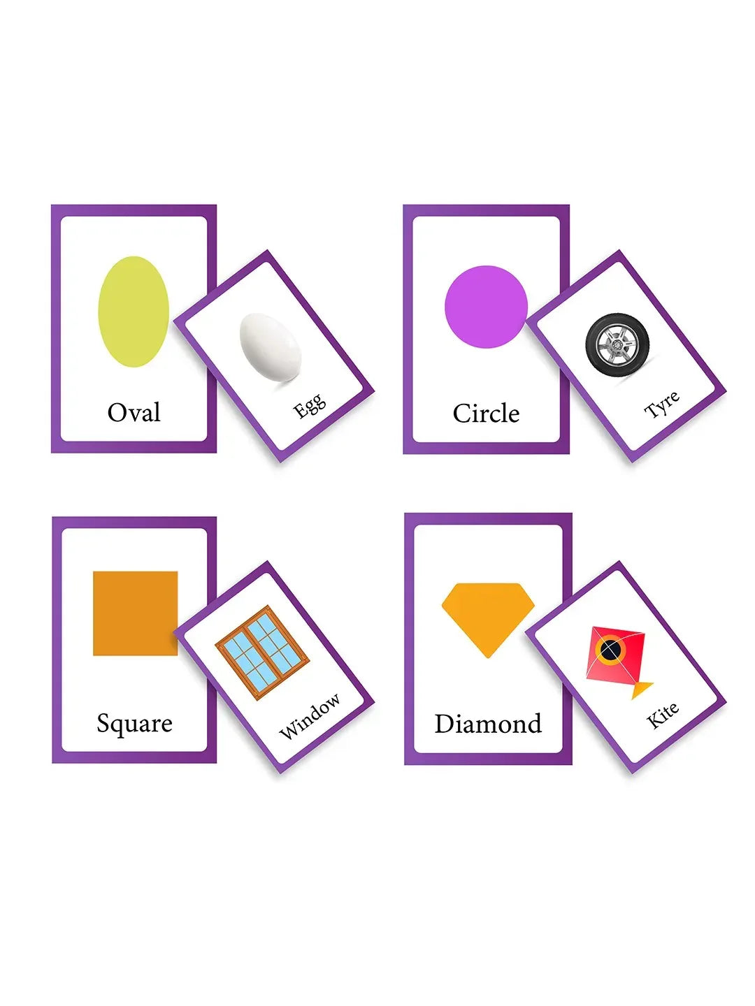 iLearnNGrow Baby’s First Shape Flash Cards – Shape Learning Flashcard Set for Kids