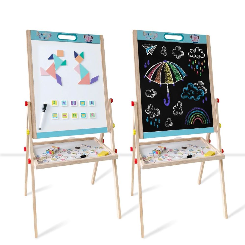 3 in 1 Easel Board for Kids with Stand and Storage Tray