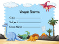 School Notebook labels - Jungle Theme