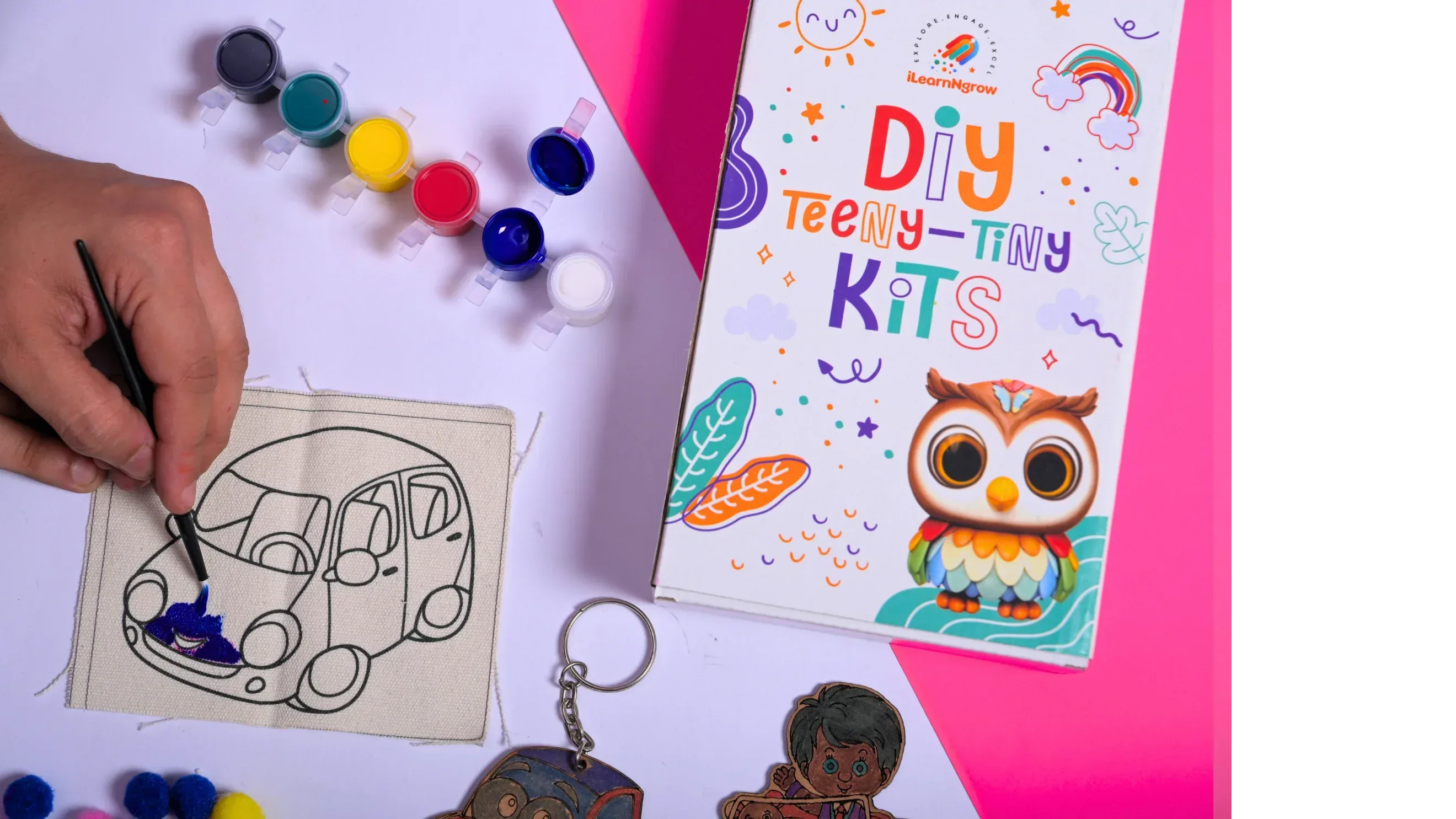 Teeny Tiny DIY Car Painting Kit for Kids – 3‑in‑1 Vehicle Craft Set | ilearnngrow