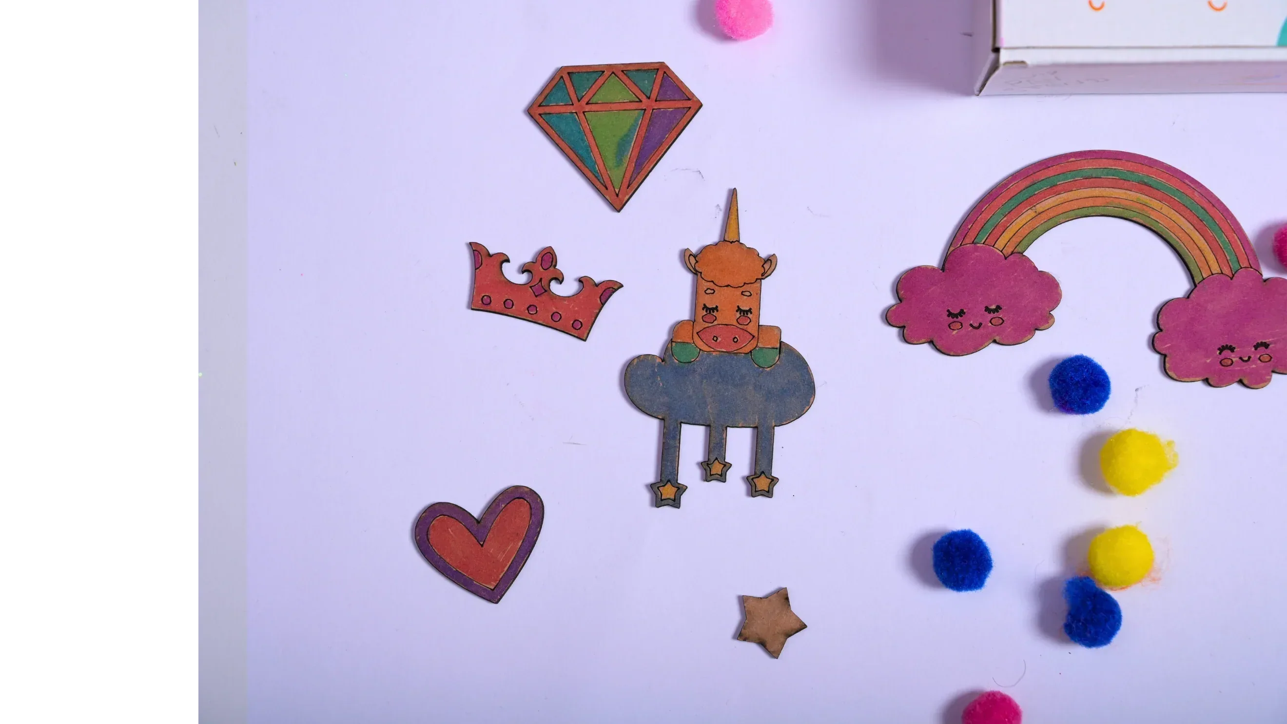 Teeny Tiny DIY Unicorn Name Plate Kit & Door Knob Craft Kit