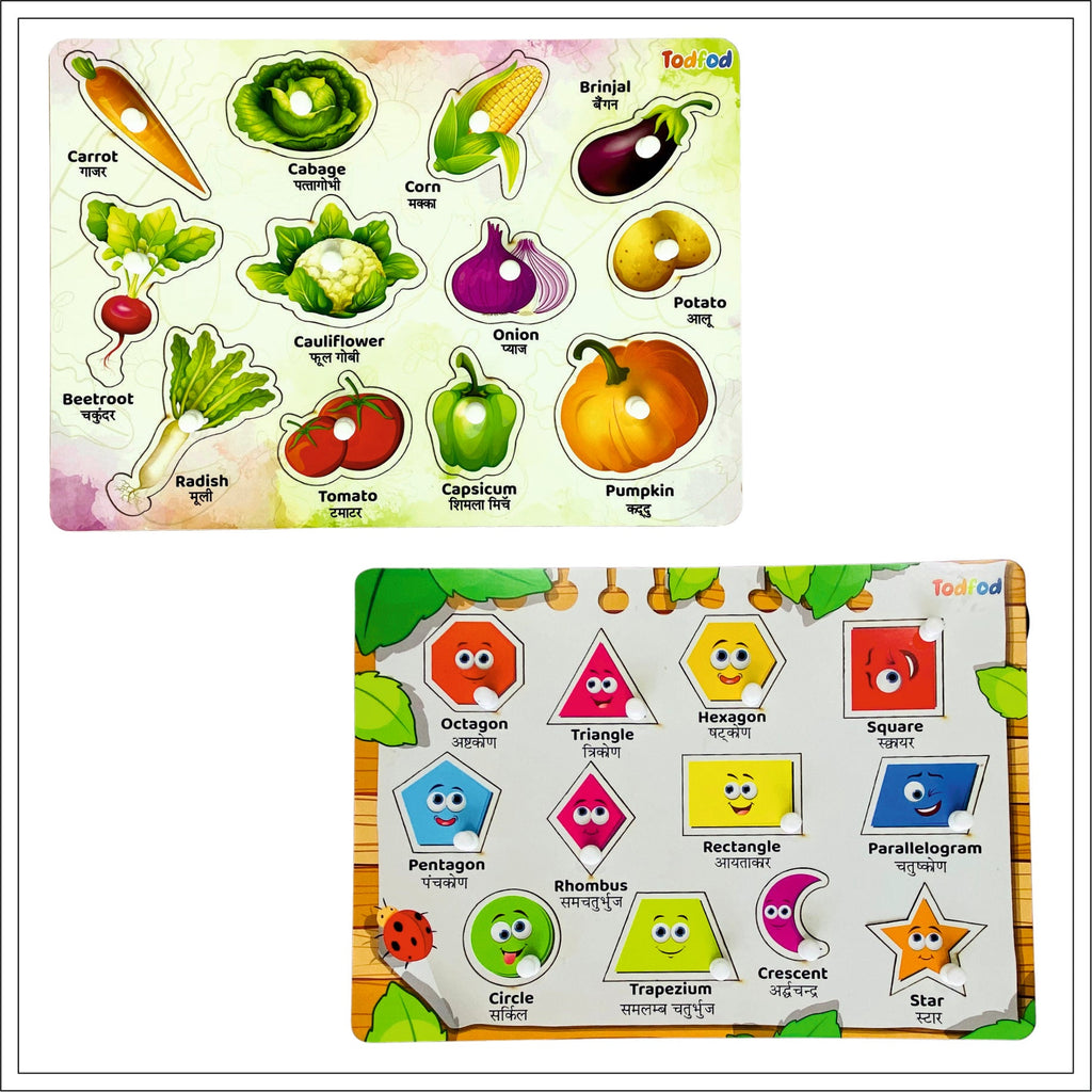 Vegetable Shapes Puzzle