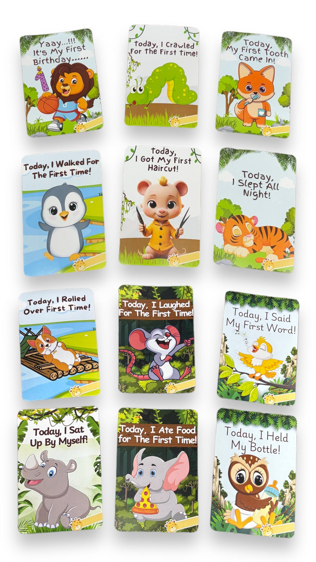 Newborn Baby Milestone Cards