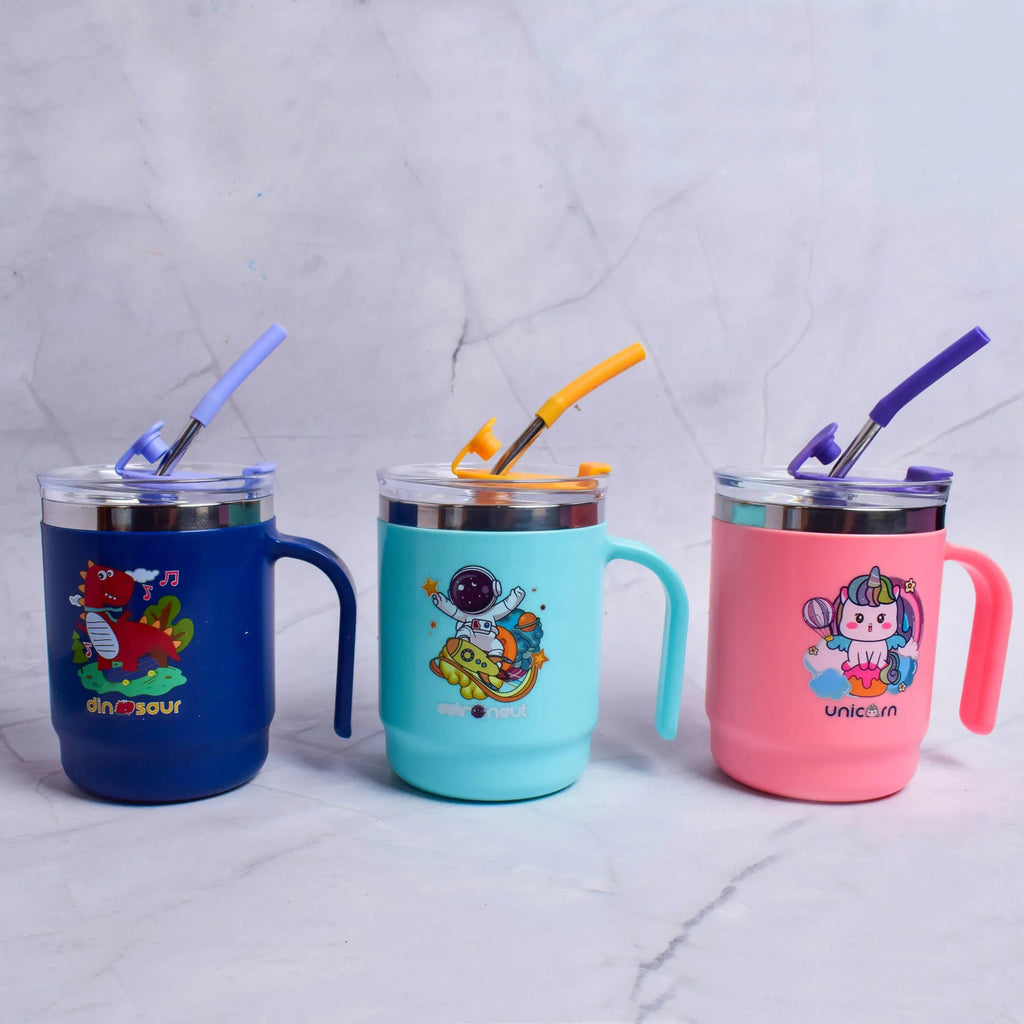 iLearnNGrow Space Sipper Bottle – Kids Sipper Bottle with Straw | Cute Space Water Bottle