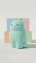 Mint Cat resin sculpture