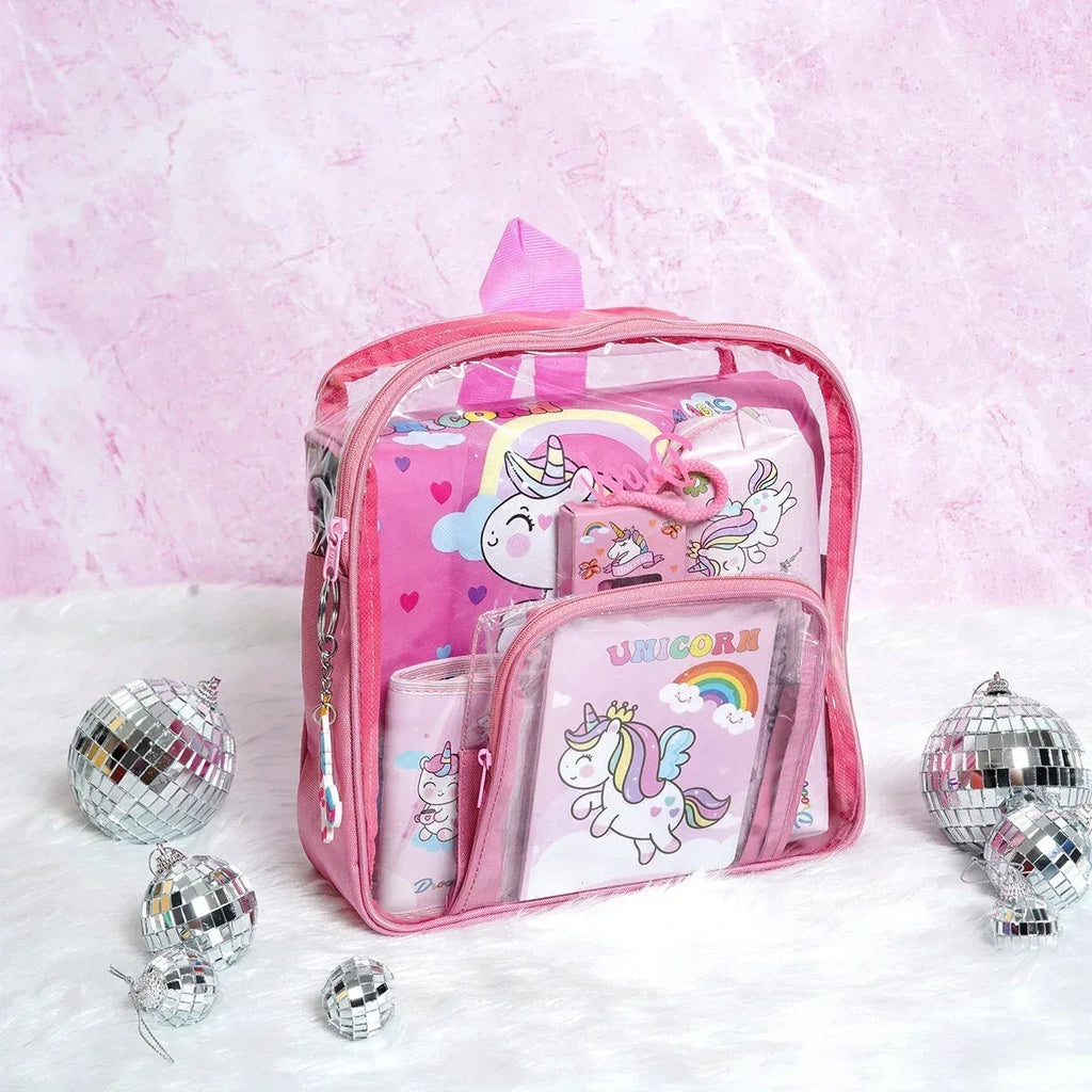 iLearnNGrow 11-in-1 Unicorn Stationery Set for Kids – School & Art Supplies Kit