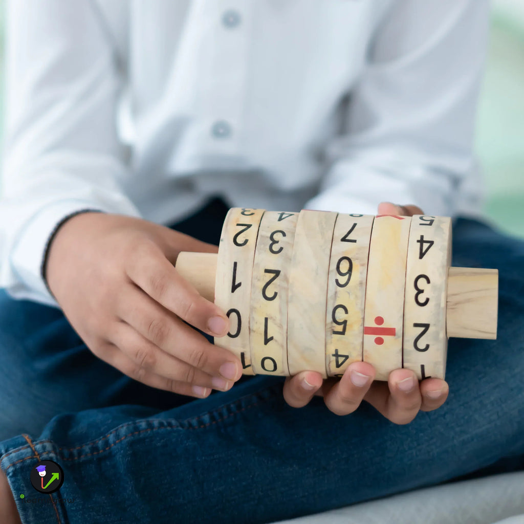 iLearnNGrow Maths Calculator – Interactive Wooden Learning Calculator for Kids