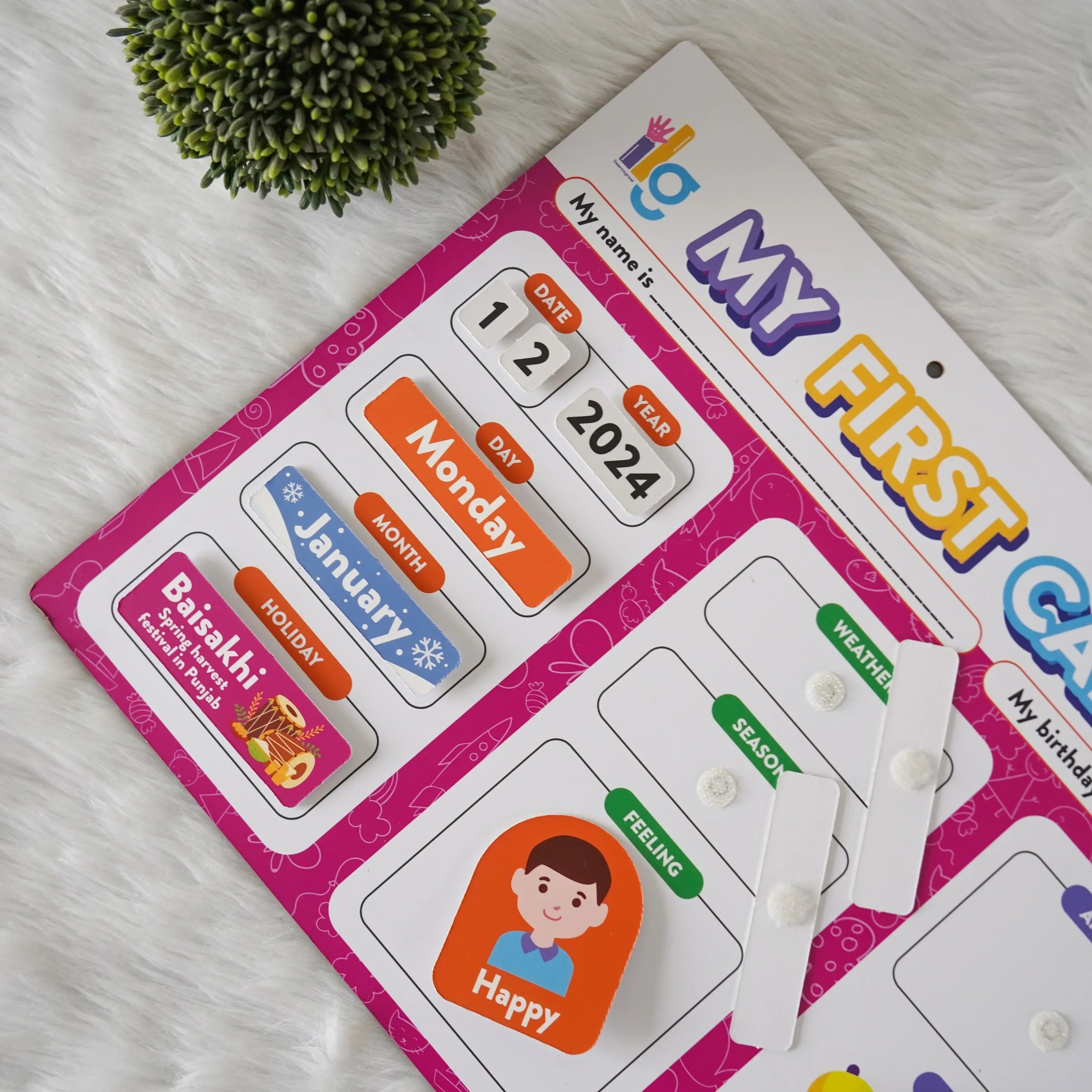 iLearnNGrow My First Home Calendar – Fun & Interactive Calendar for Kids