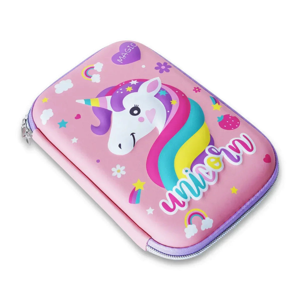 ilearnngrow Stationery Pouches – Unicorn – Durable Kids Pencil Pouch with Zipper