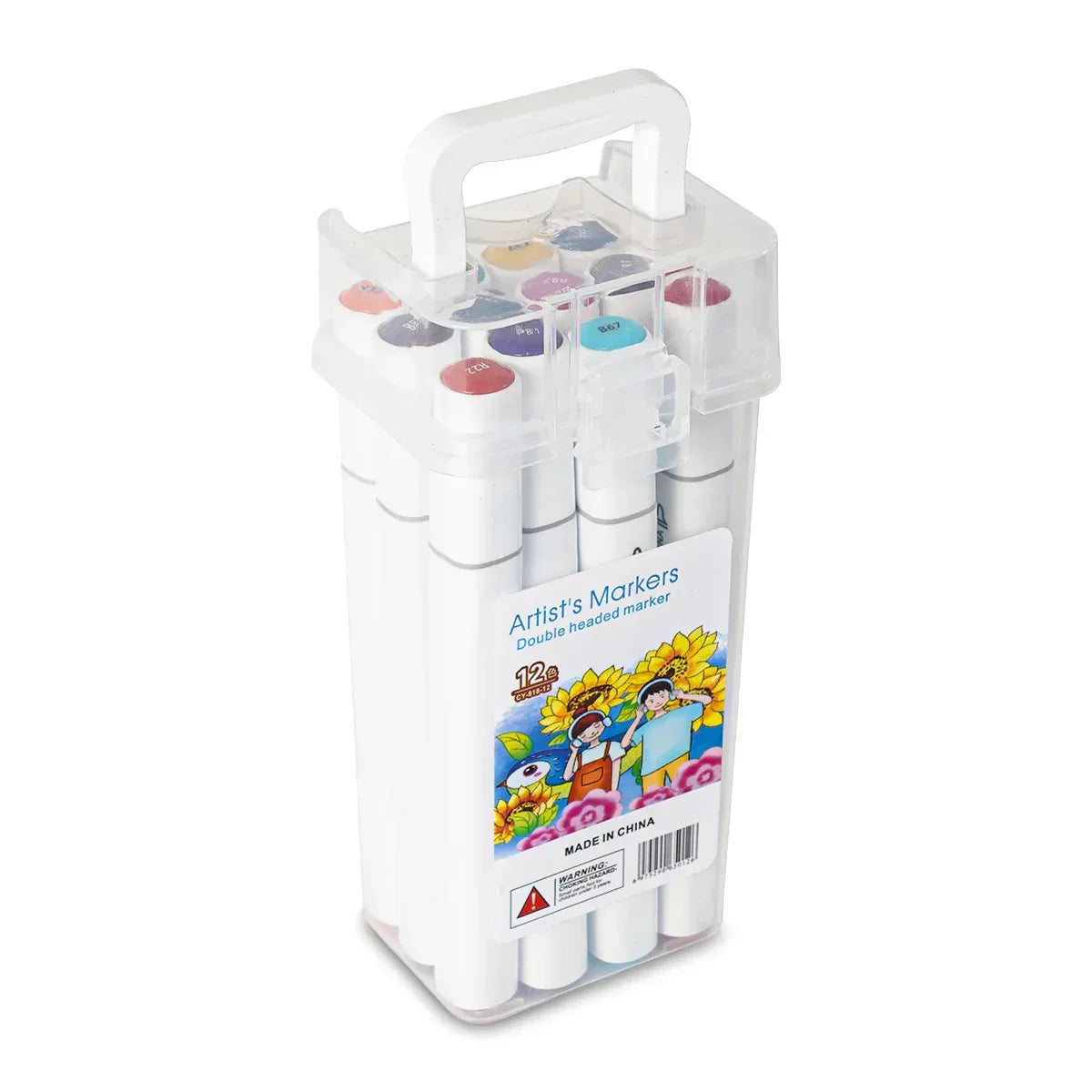 iLearnNGrow Set of 12 Touch Cool Dual-Side Markers – Art Markers for Kids