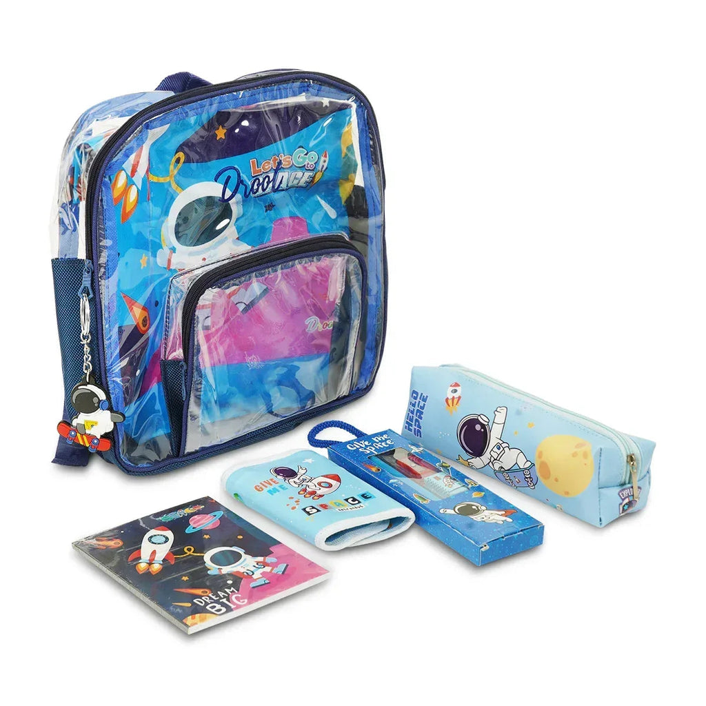 iLearnNGrow 11-in-1 Space Theme Stationery Set for Kids – School & Art Supplies Kit