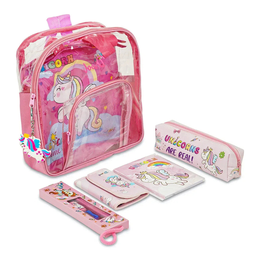 iLearnNGrow 11-in-1 Unicorn Stationery Set for Kids – School & Art Supplies Kit