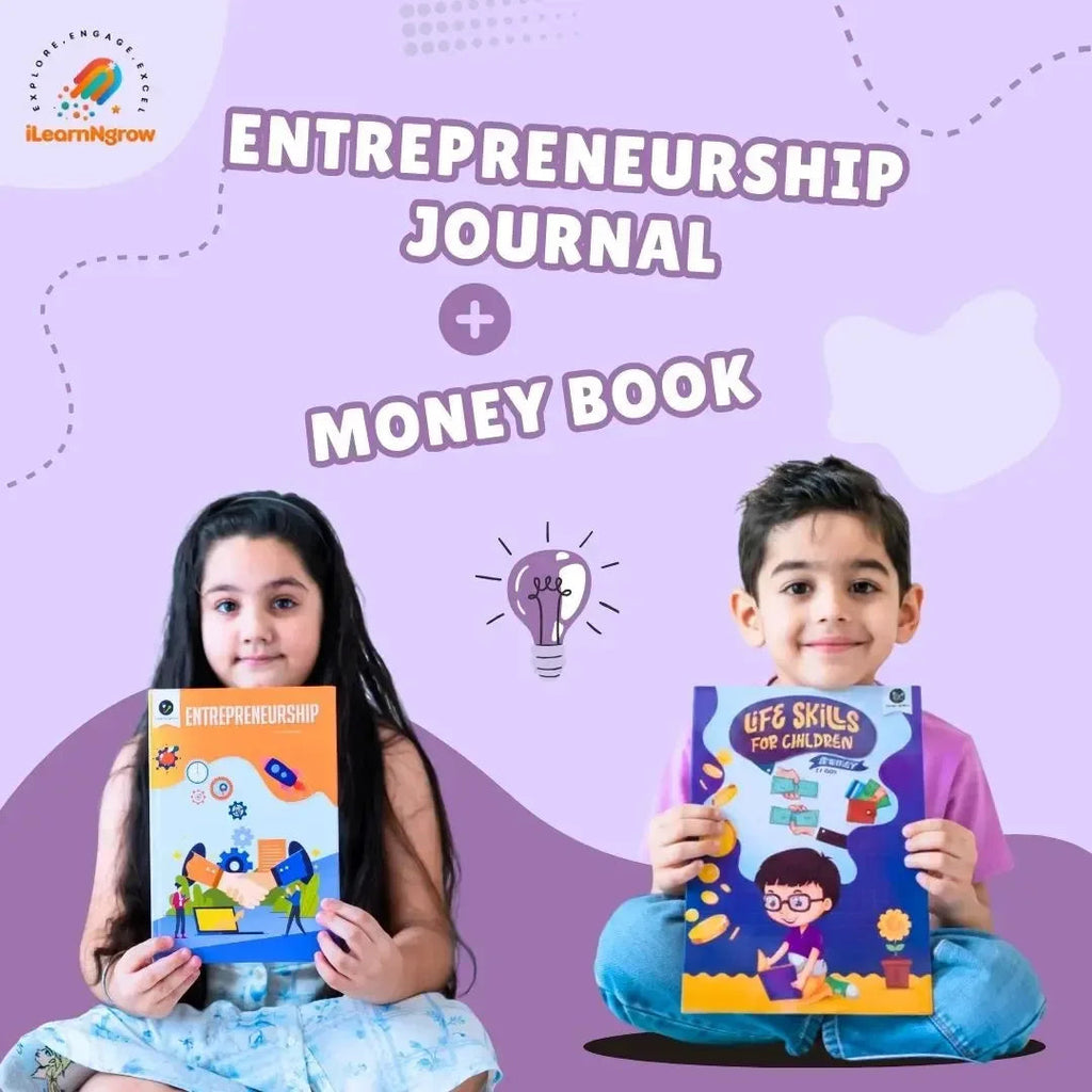 Entrepreneurship Journal & Money Book Combo for Kids – Business Thinking & Financial Literacy Set