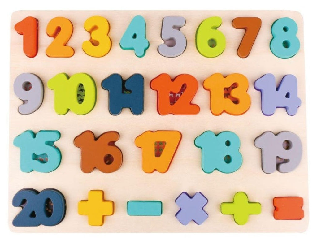Wooden Learning Educational Number Board