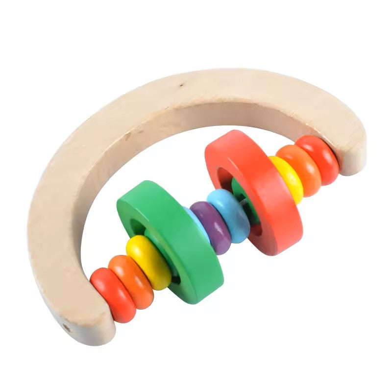 Rattle Gift Set - Colorful Wooden Toy Set of 4