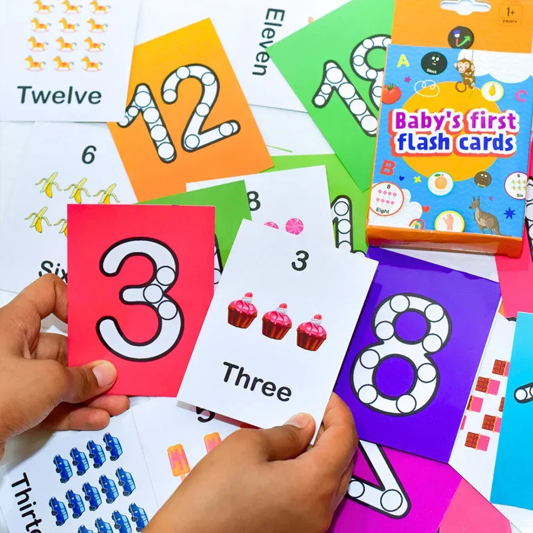 7-in-1 Toddler Flash Cards Combo | Alphabets, Numbers, Colors, Shapes | Age 1+
