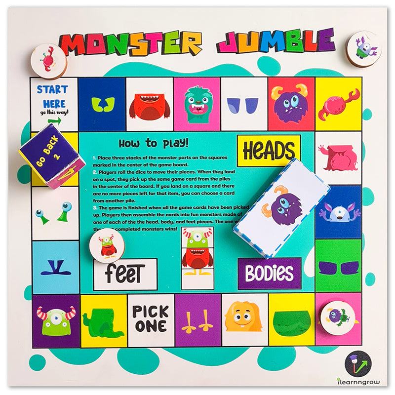 Monster Jumble - Make the Monster and win the Game (4-8 years)