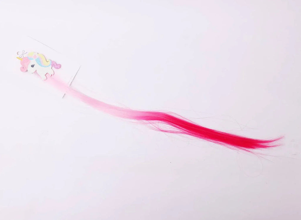 iLearnNGrow Unicorn Hair Extension for Kids – Colorful Clip-On Hair Accessory