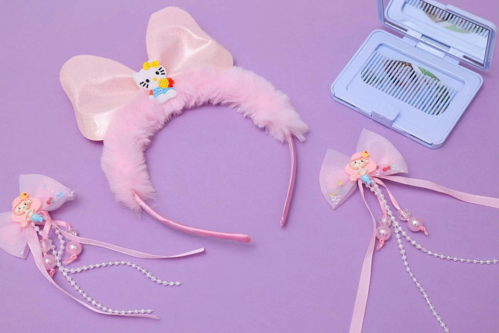 iLearnNGrow Hello Kitty Hair Accessories Set (Pastel Pink)