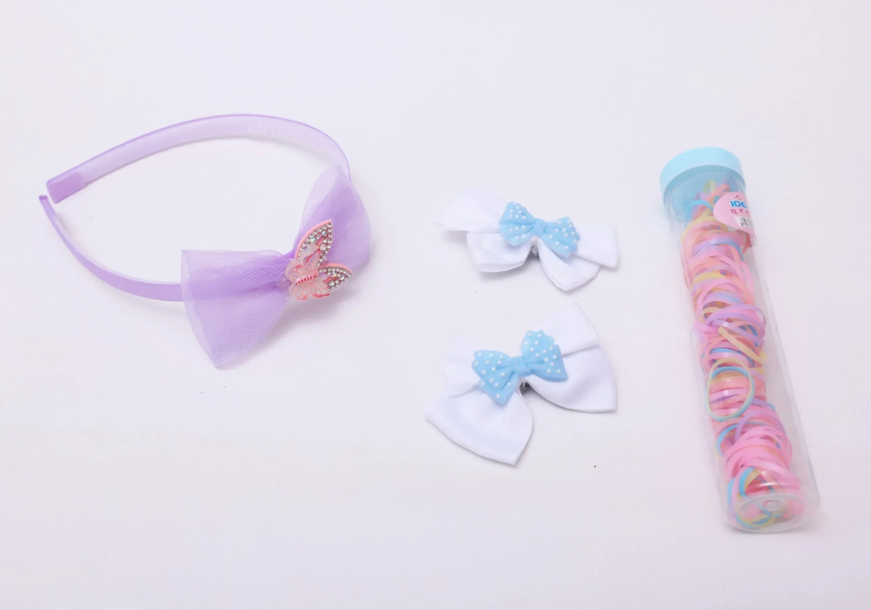 iLearnNGrow Bow Hair Accessories Set (Purple)
