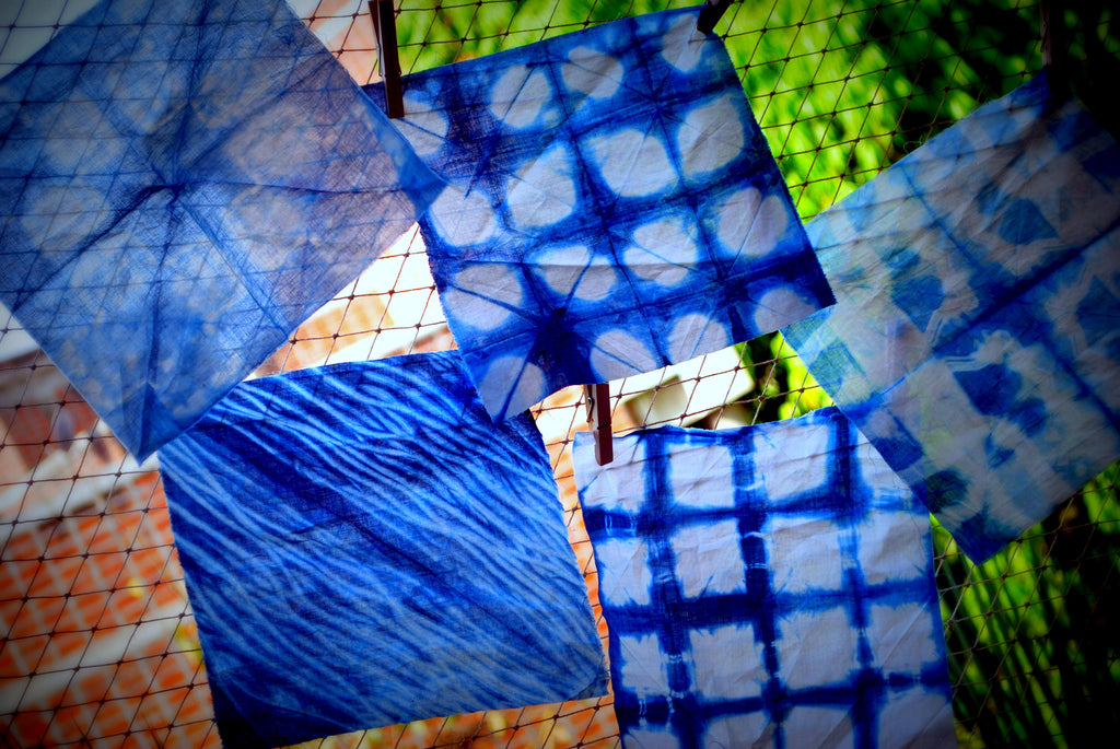 INDIGO CLAMP DYEING