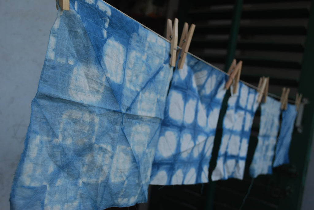 INDIGO CLAMP DYEING