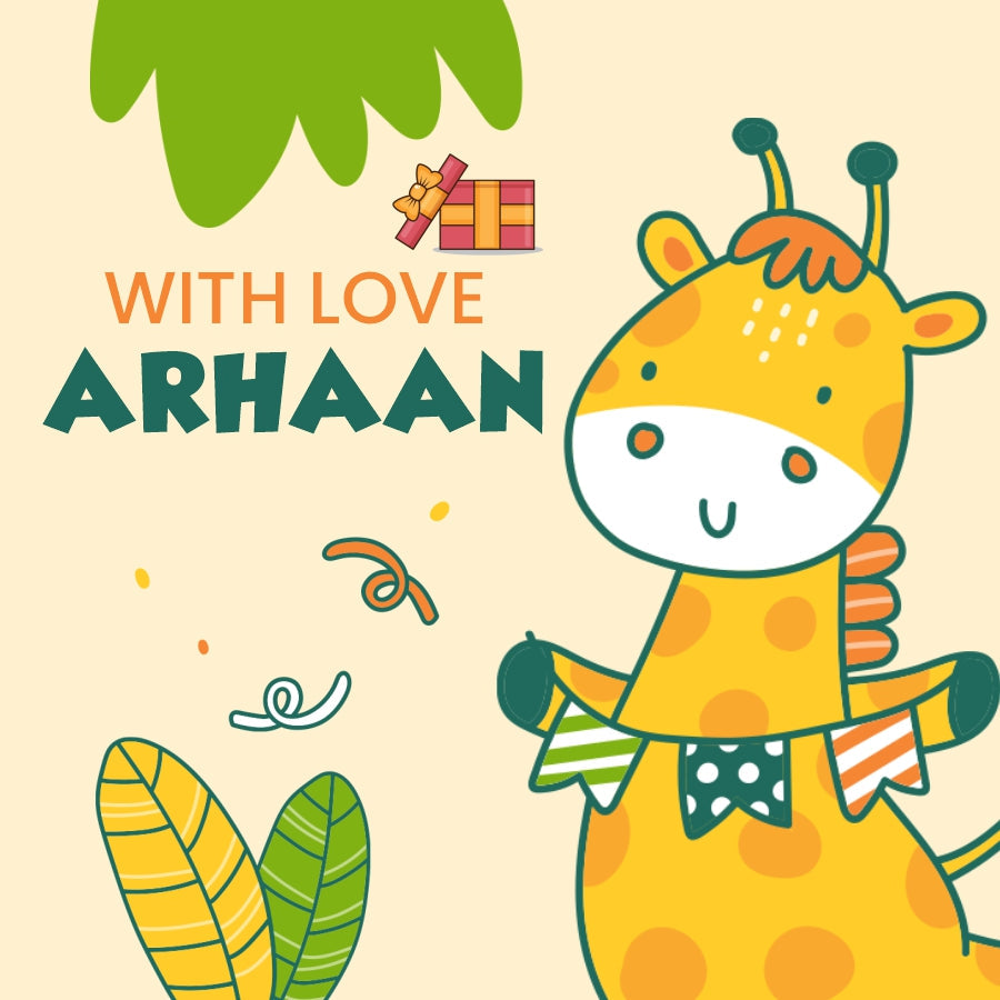 Personalized Gift Cards- Jungle Animals