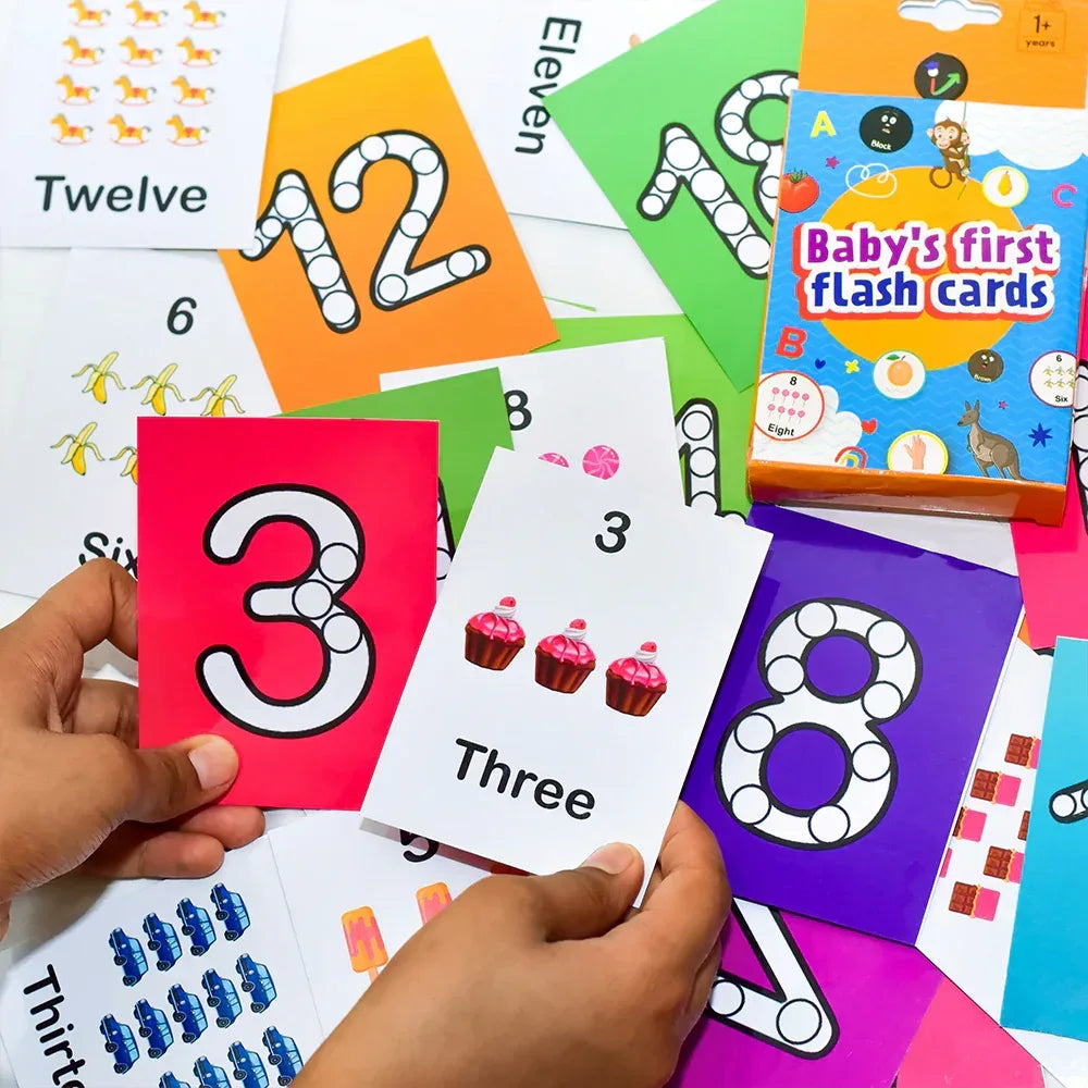 iLearnNGrow Baby’s First Numbers Flash Cards – Numeracy Flashcard Set for Kids