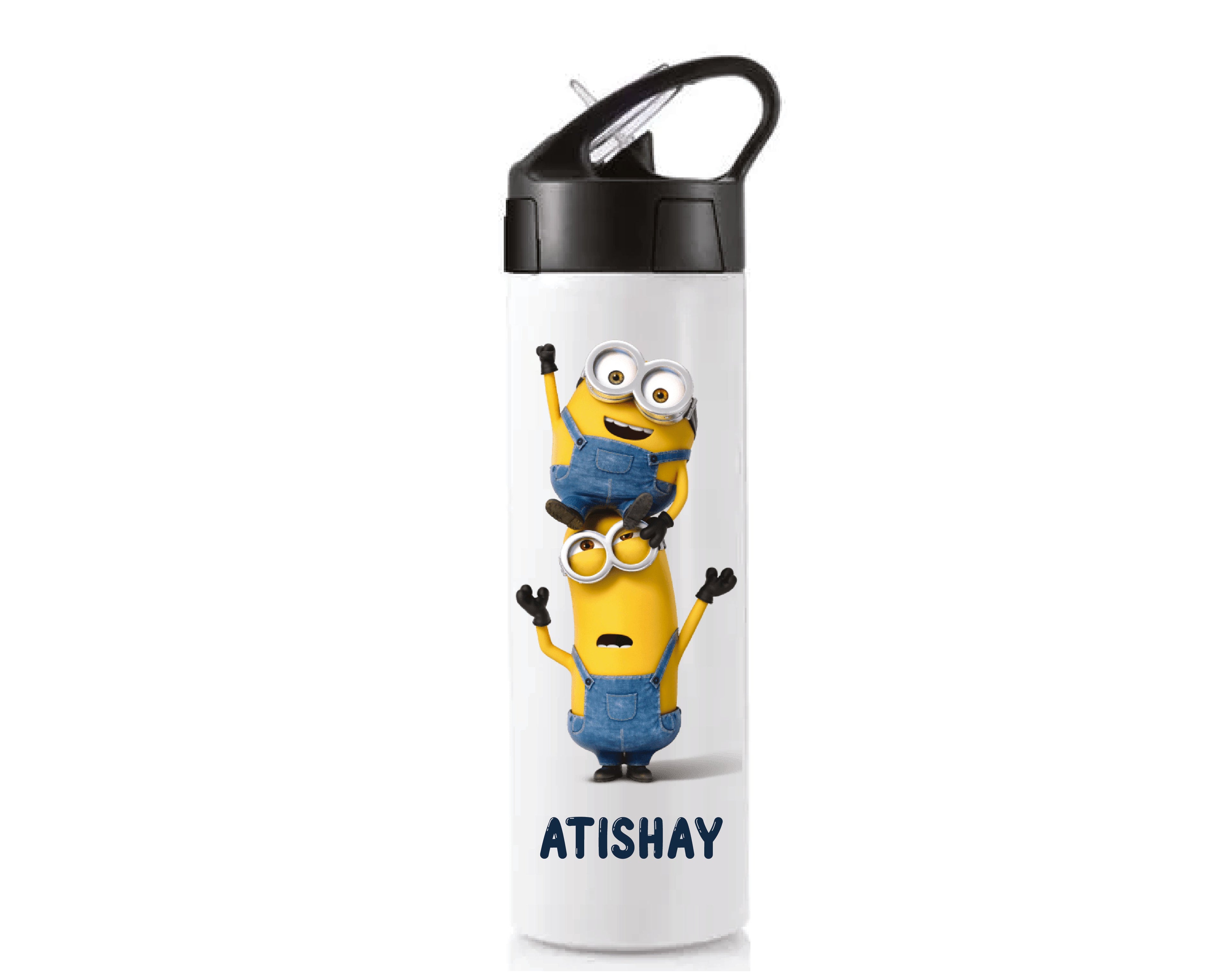 Personalised Sipper Bottle With Straw