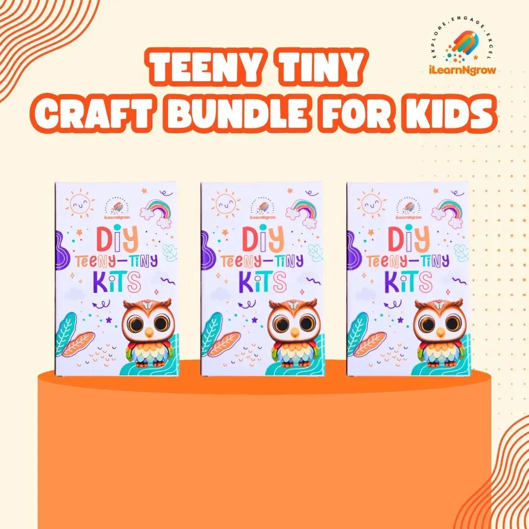 Teeny Tiny Craft Bundle for Kids – Pen Stand, Fridge Magnet & Dino Painting Kit | Fun Art & DIY Activities