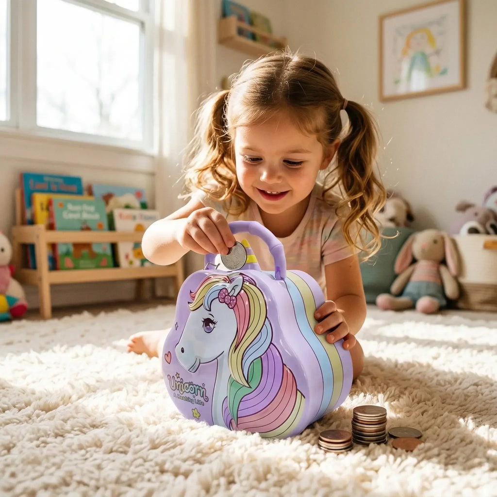 Unicorn Piggy Bank - Money Bank for Kids