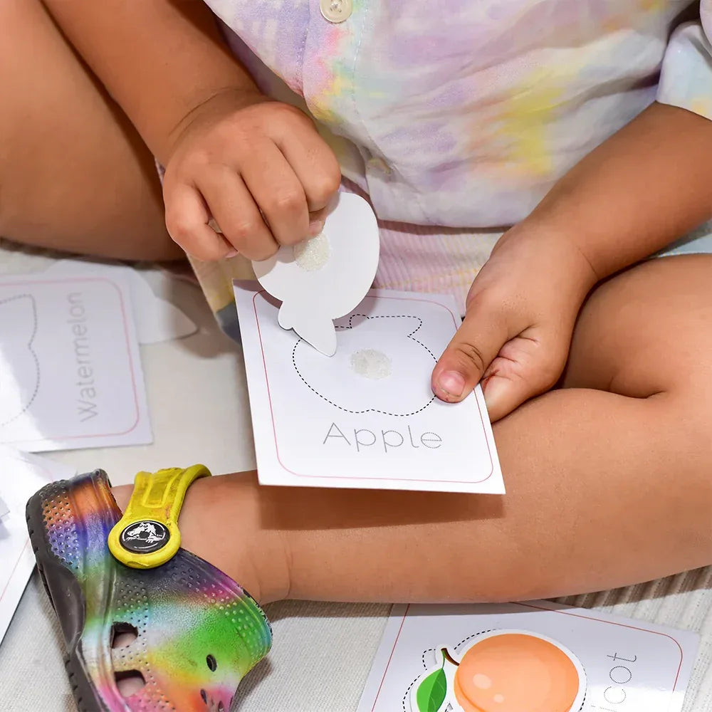 iLearnNGrow Baby’s First Fruits Flash Cards – Interactive Learning Flash Card Set for Kids