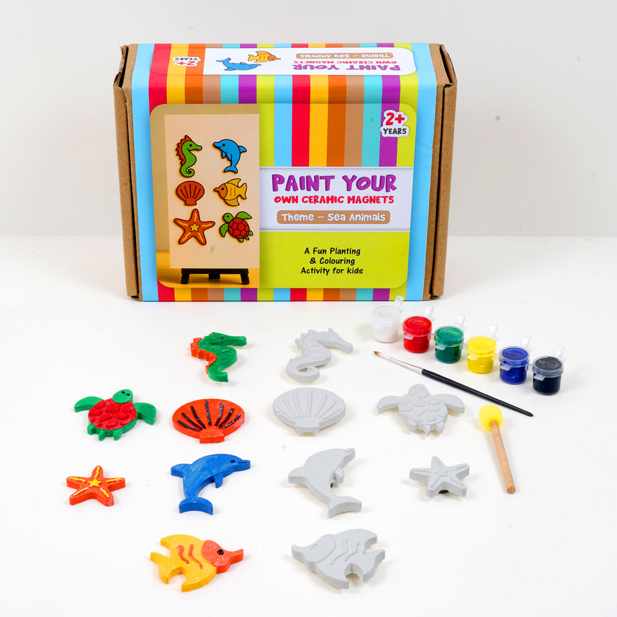 Paint your own Ceramic Magnets : Sea Animals