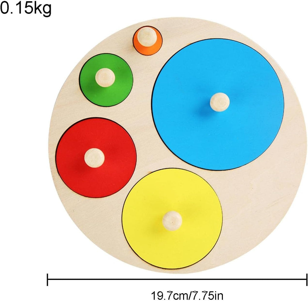 Wooden Colour Recognition Board with Knobs