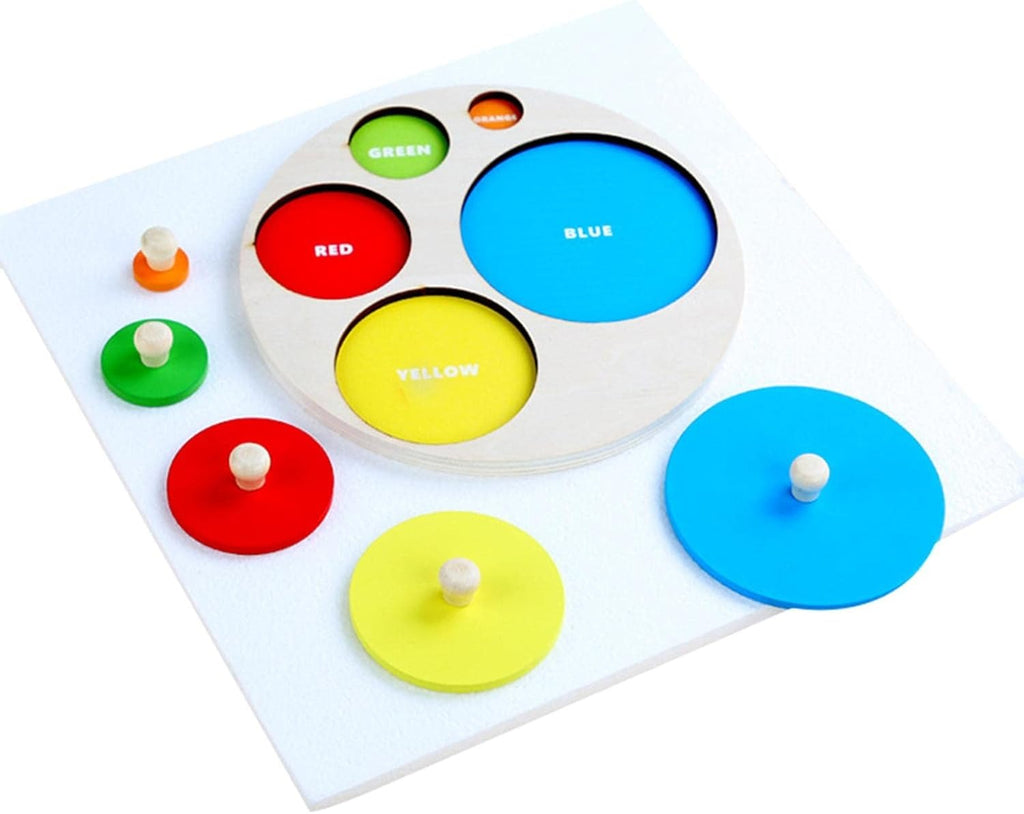 Wooden Colour Recognition Board with Knobs
