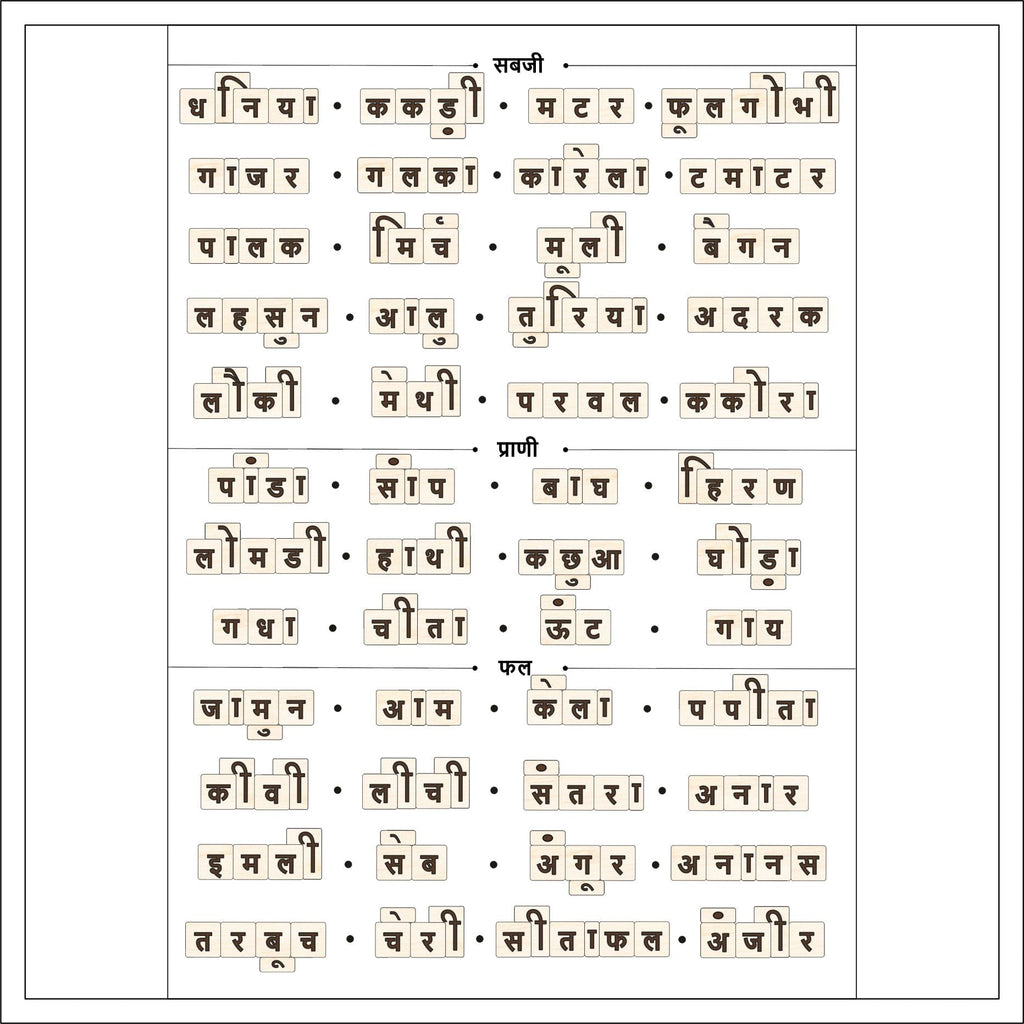 Hindi Shabd Rachna Learning Game